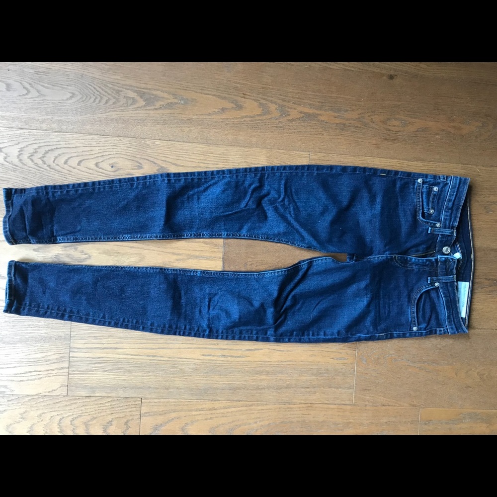 Rag and Bone Indigo Blue Skinny Jeans